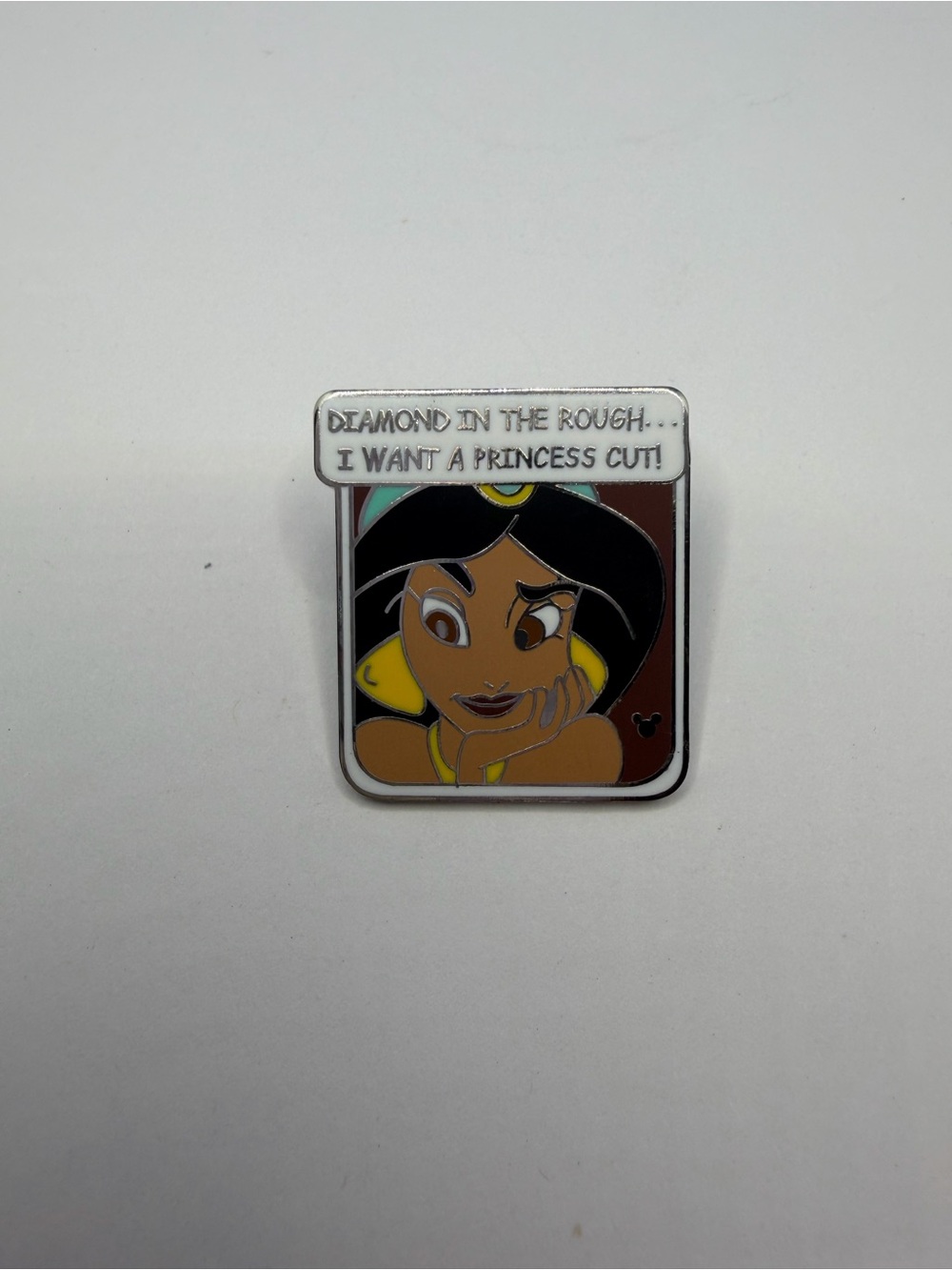 Disney Princess Jasmine Hidden Mickey Quote Pin “Diamond in the Rough” 2007